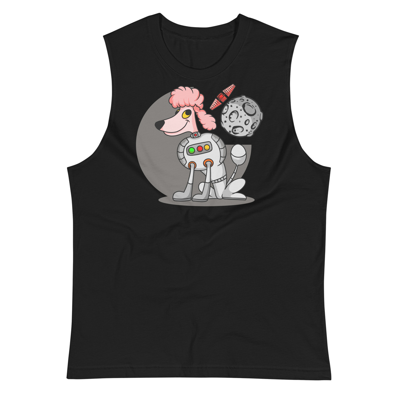 Pink Space Poodle Unisex Muscle Shirt - Bella + Canvas 3483
