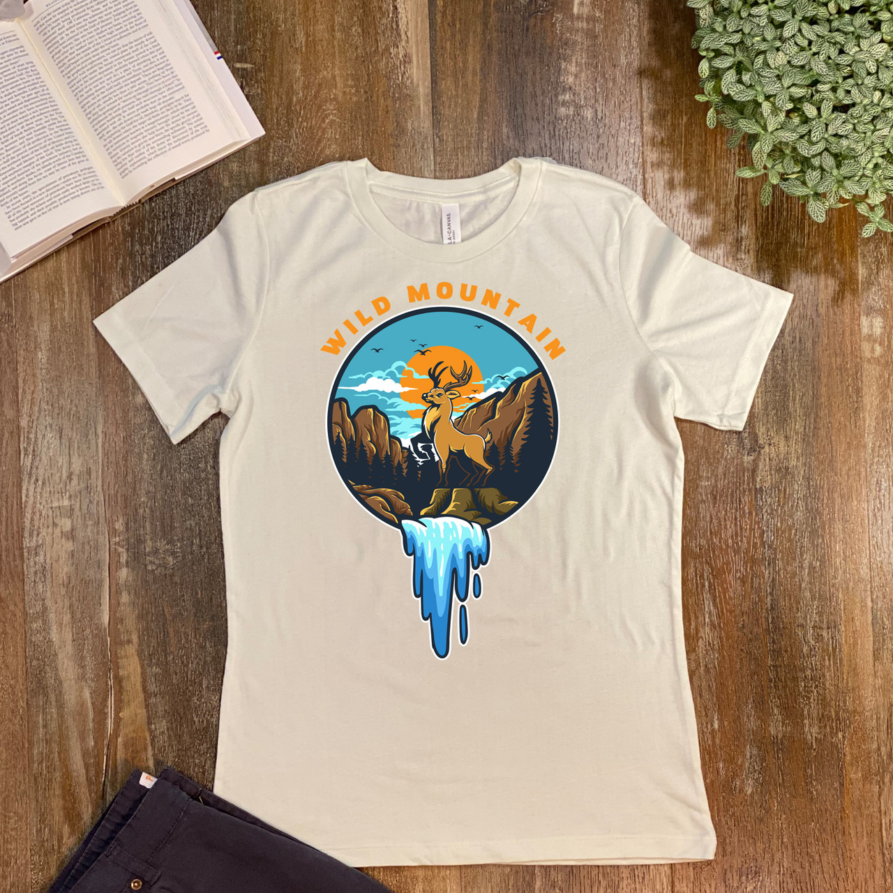 Citron Wild Mountain  Women's Relaxed T-Shirt - Bella + Canvas 6400