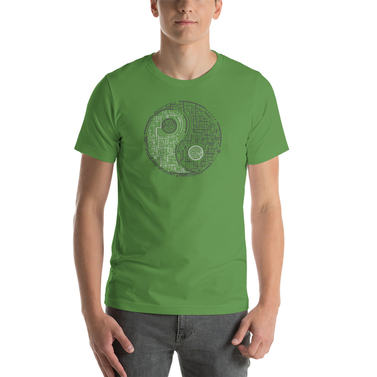 Leaf T-Shirt - Bella + Canvas 3001 Electric Balance