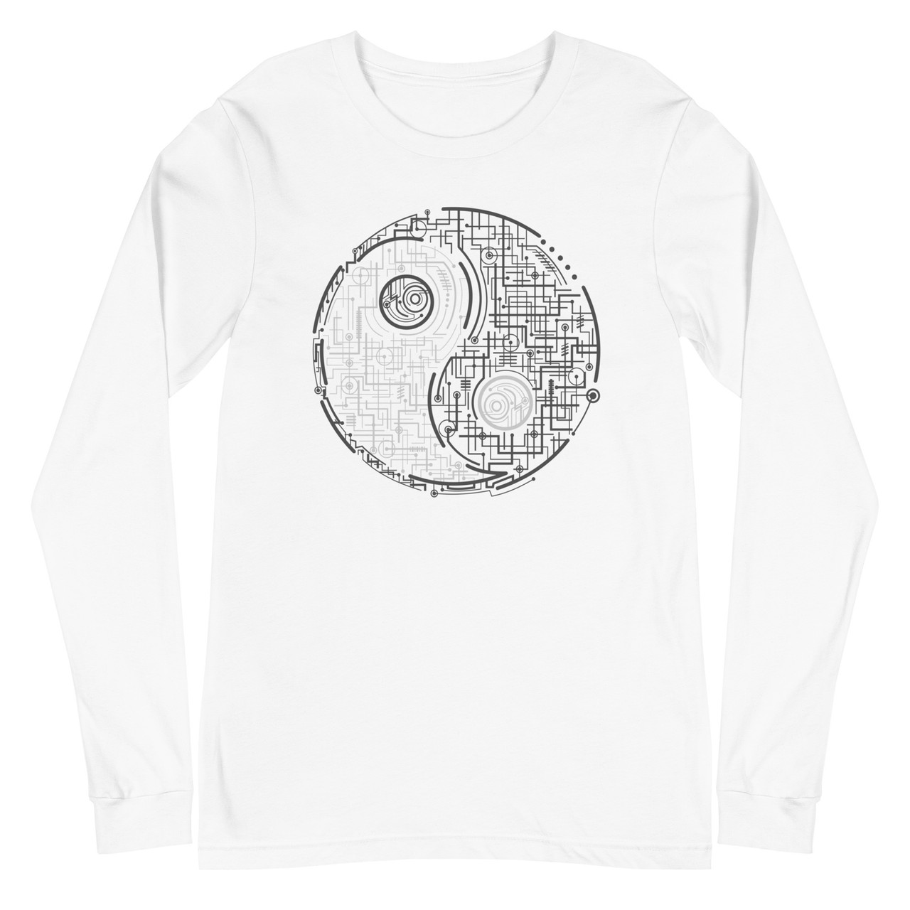 Electric Balance Unisex Long Sleeve Tee - Bella + Canvas 3501 