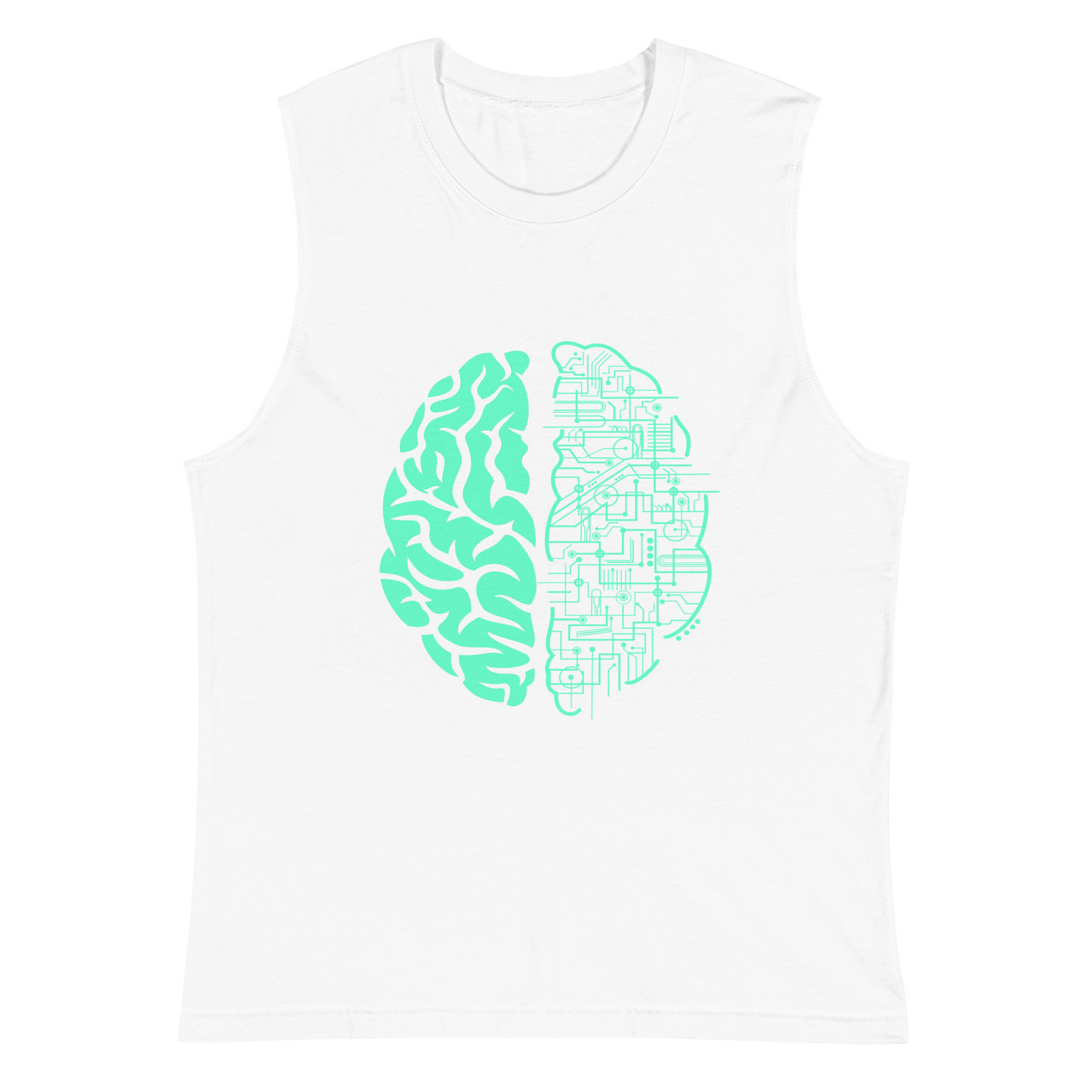 Brain Power Unisex Muscle Shirt - Bella + Canvas 3483 