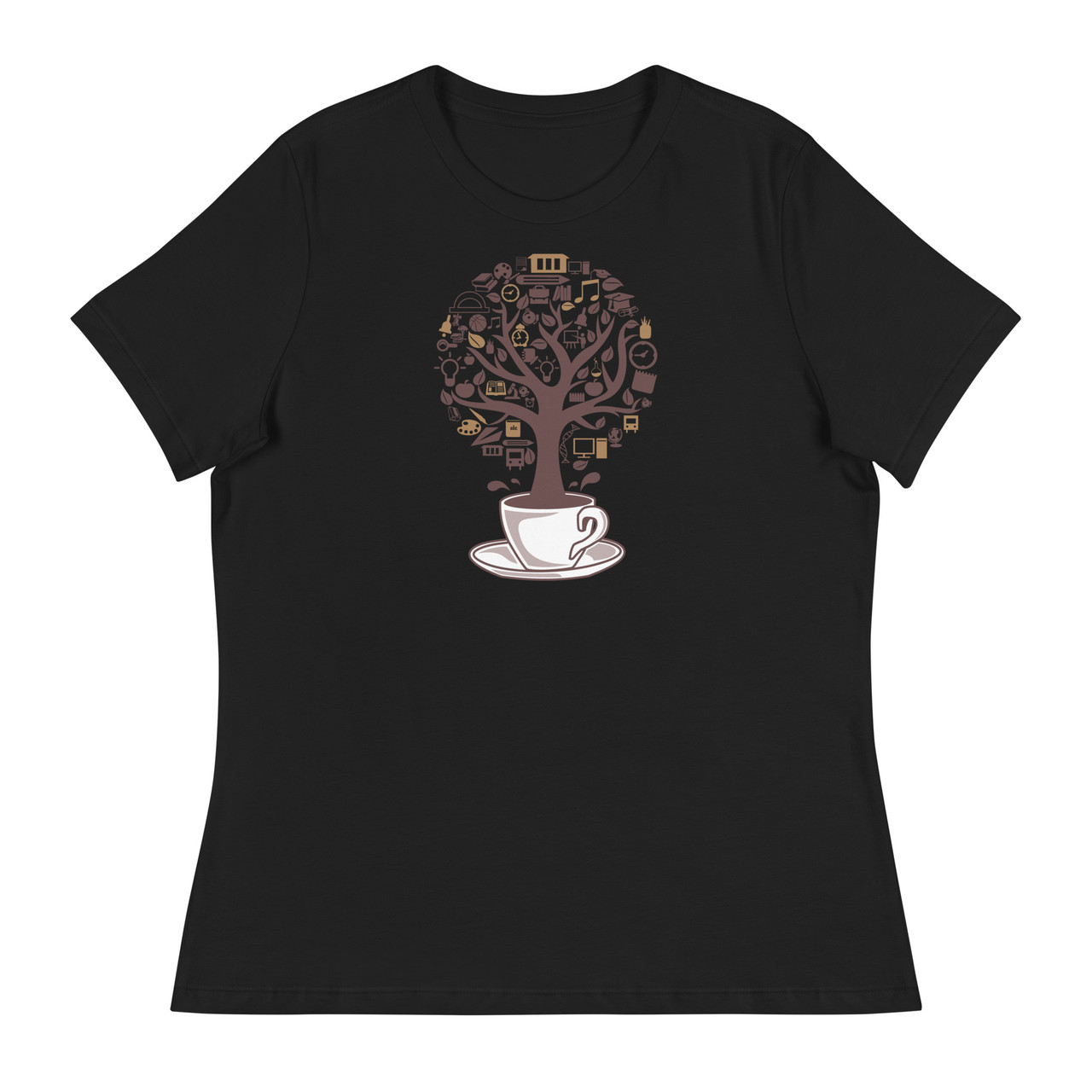 Coffee Tree Women's Relaxed T-Shirt - Bella + Canvas 6400 