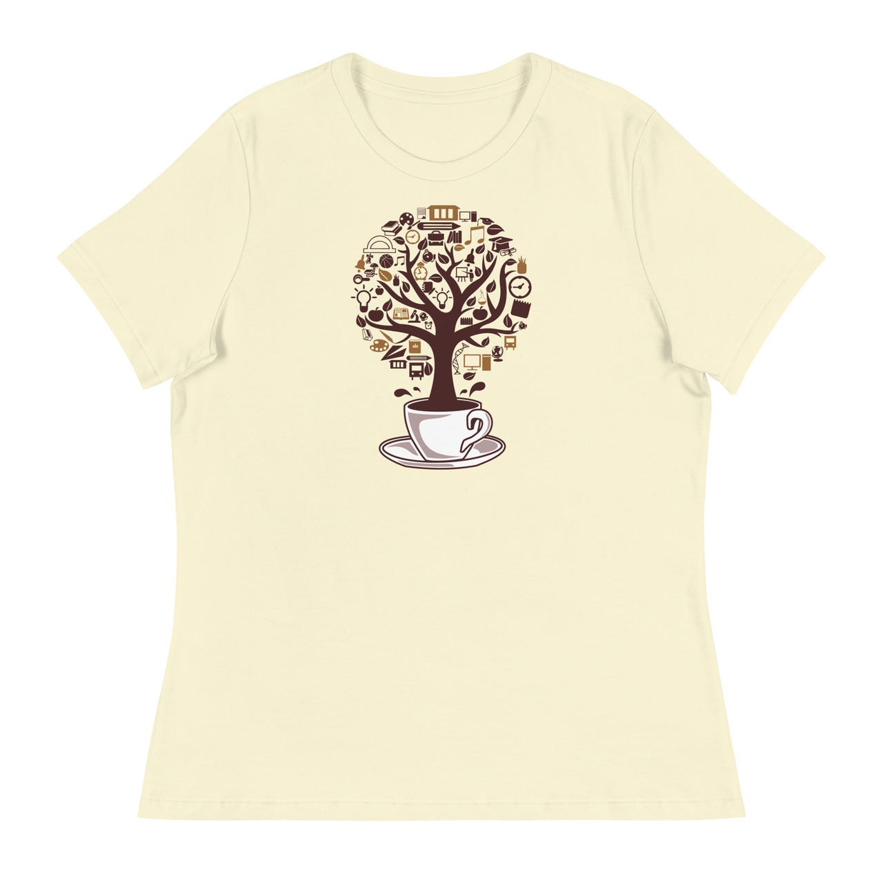 Coffee Tree Women's Relaxed T-Shirt - Bella + Canvas 6400 