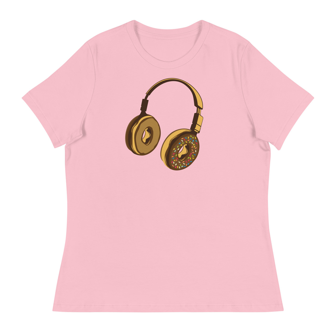 Headphone Donut Women's Relaxed T-Shirt - Bella + Canvas 6400 