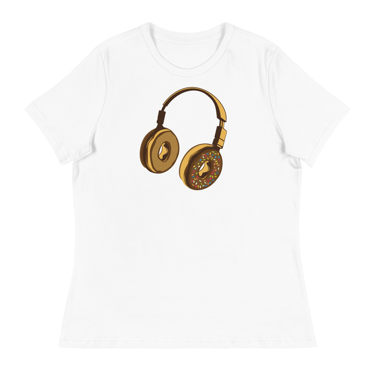 Headphone Donut Women's Relaxed T-Shirt - Bella + Canvas 6400 