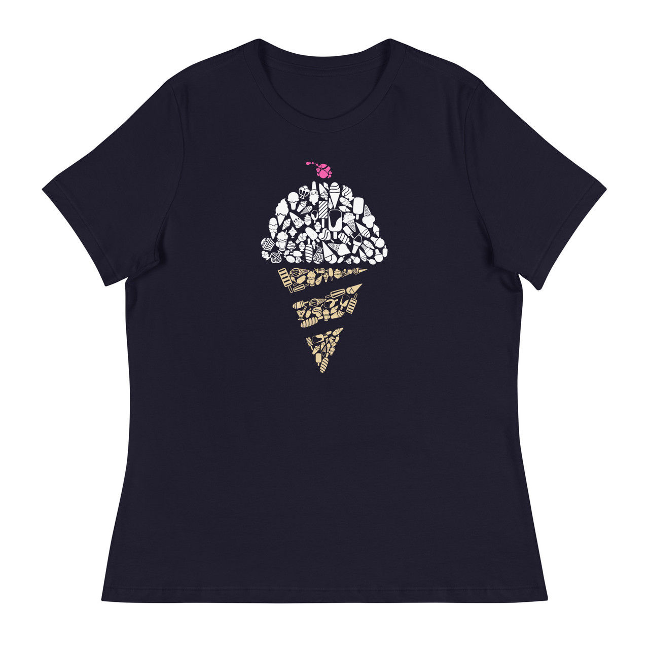 Ice Cream Women's Relaxed T-Shirt - Bella + Canvas 6400 