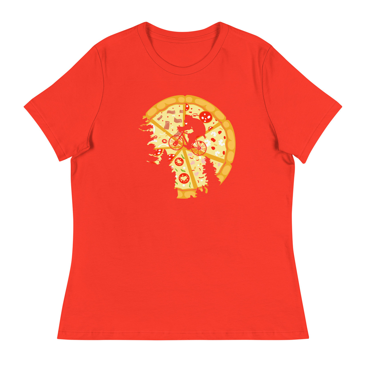 Pizza Moon Women's Relaxed T-Shirt - Bella + Canvas 6400 