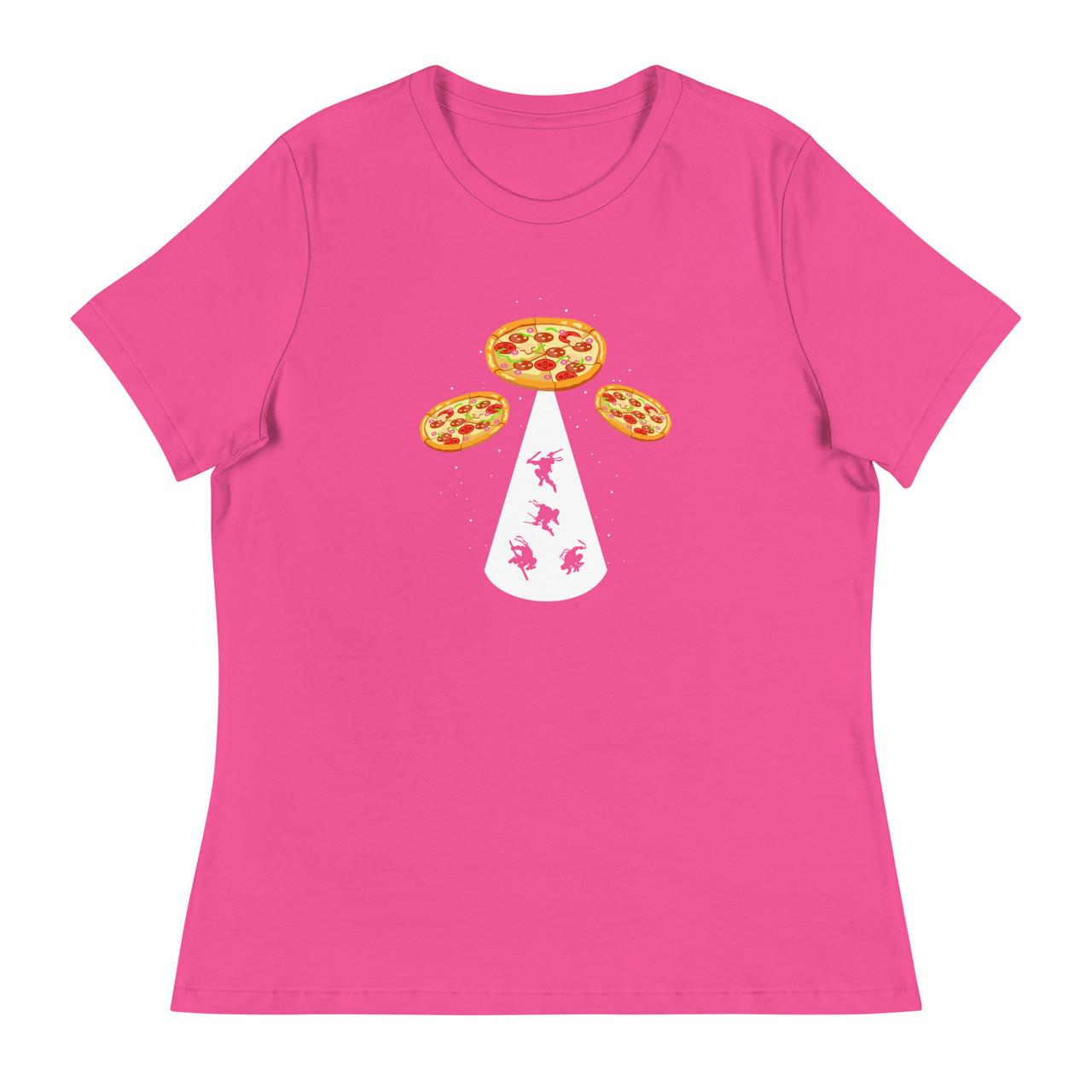 Pizza UFO Women's Relaxed T-Shirt - Bella + Canvas 6400 