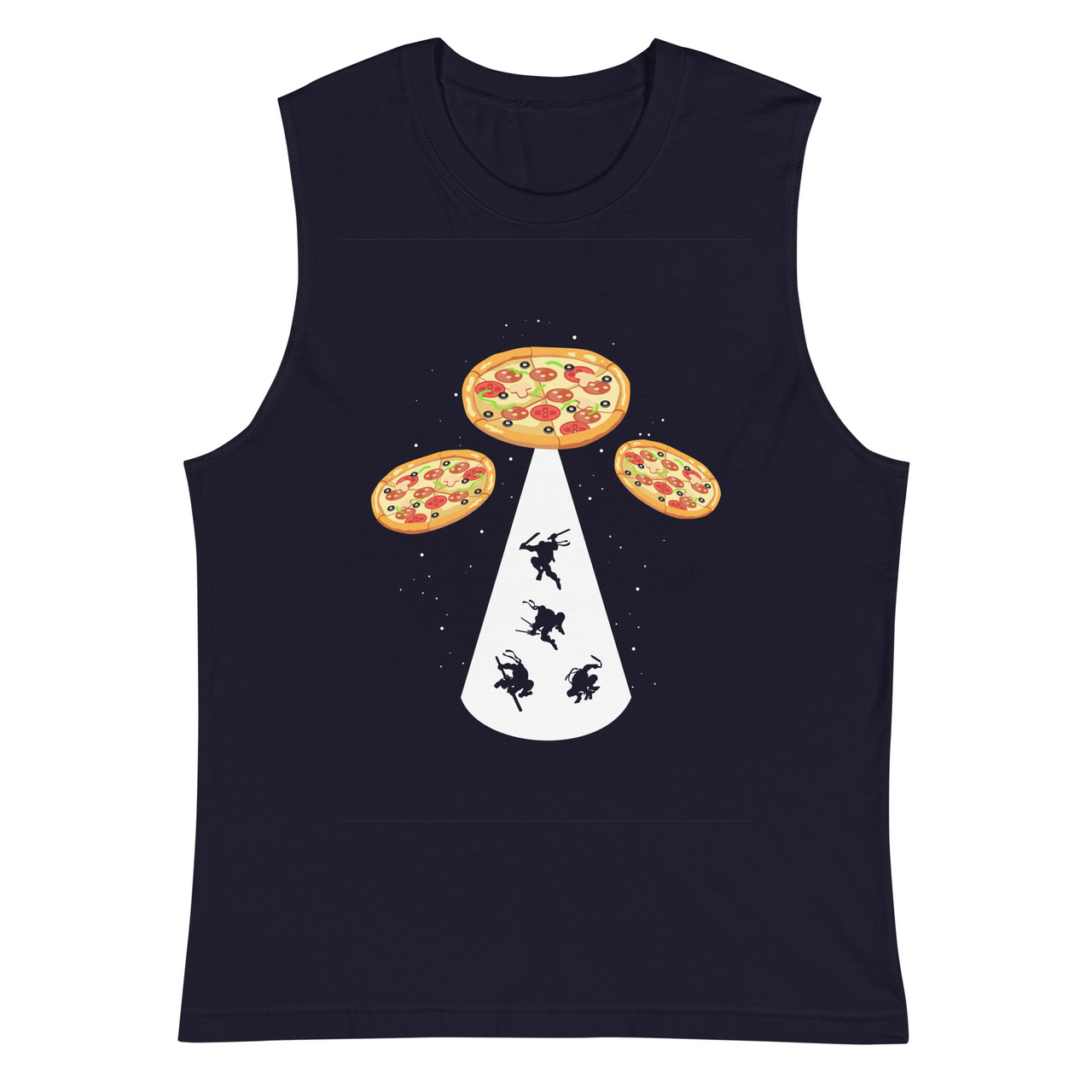 Pizza UFO Unisex Muscle Shirt - Bella + Canvas 3483 