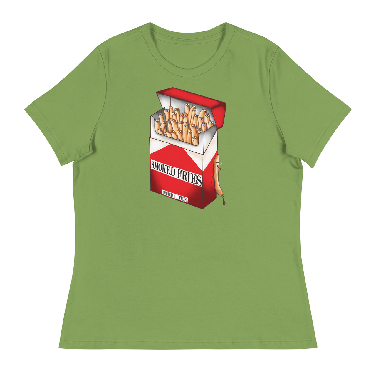 Smoked Fries Women's Relaxed T-Shirt - Bella + Canvas 6400 