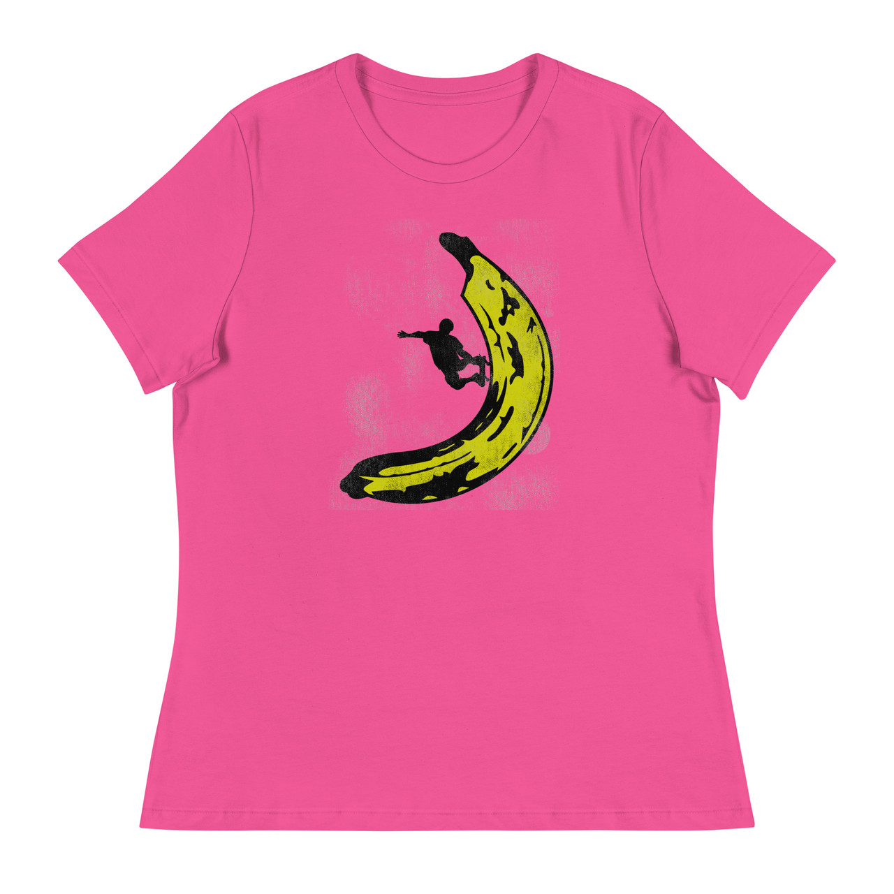 Banana Skateboard Women's Relaxed T-Shirt - Bella + Canvas 6400 