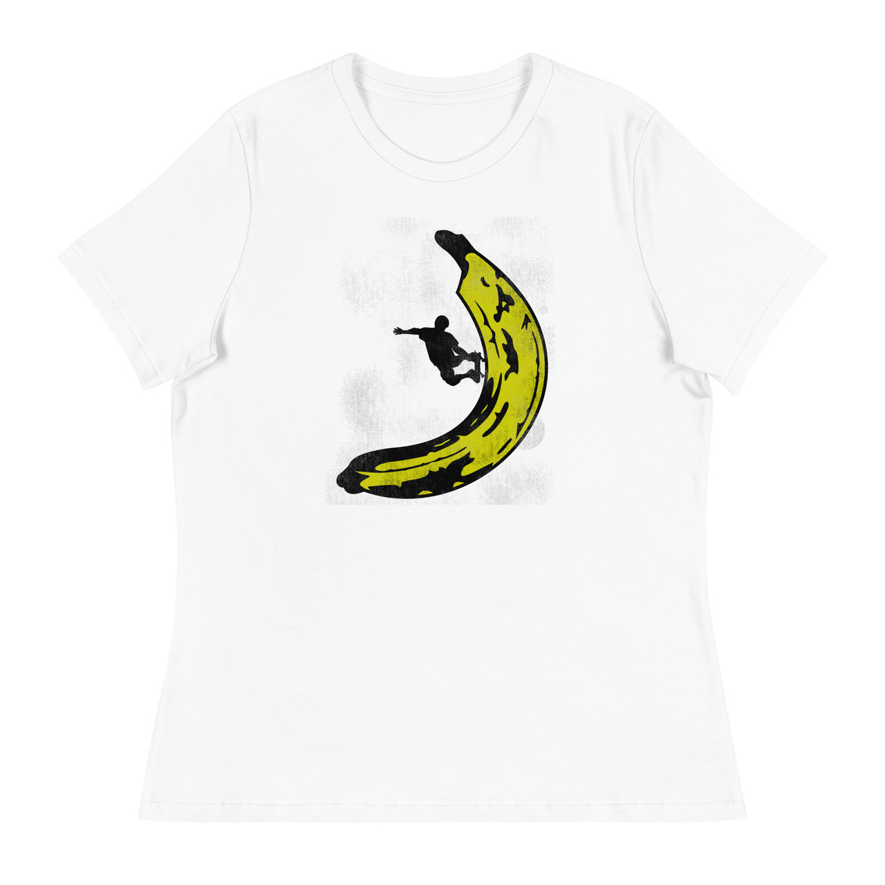 Banana Skateboard Women's Relaxed T-Shirt - Bella + Canvas 6400 