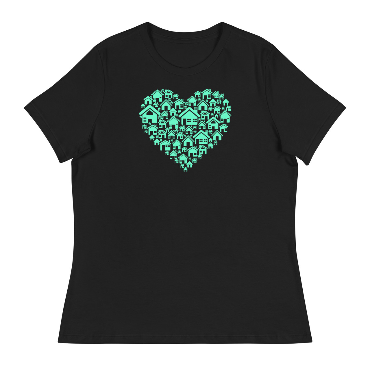 Home Heart Women's Relaxed T-Shirt - Bella + Canvas 6400 