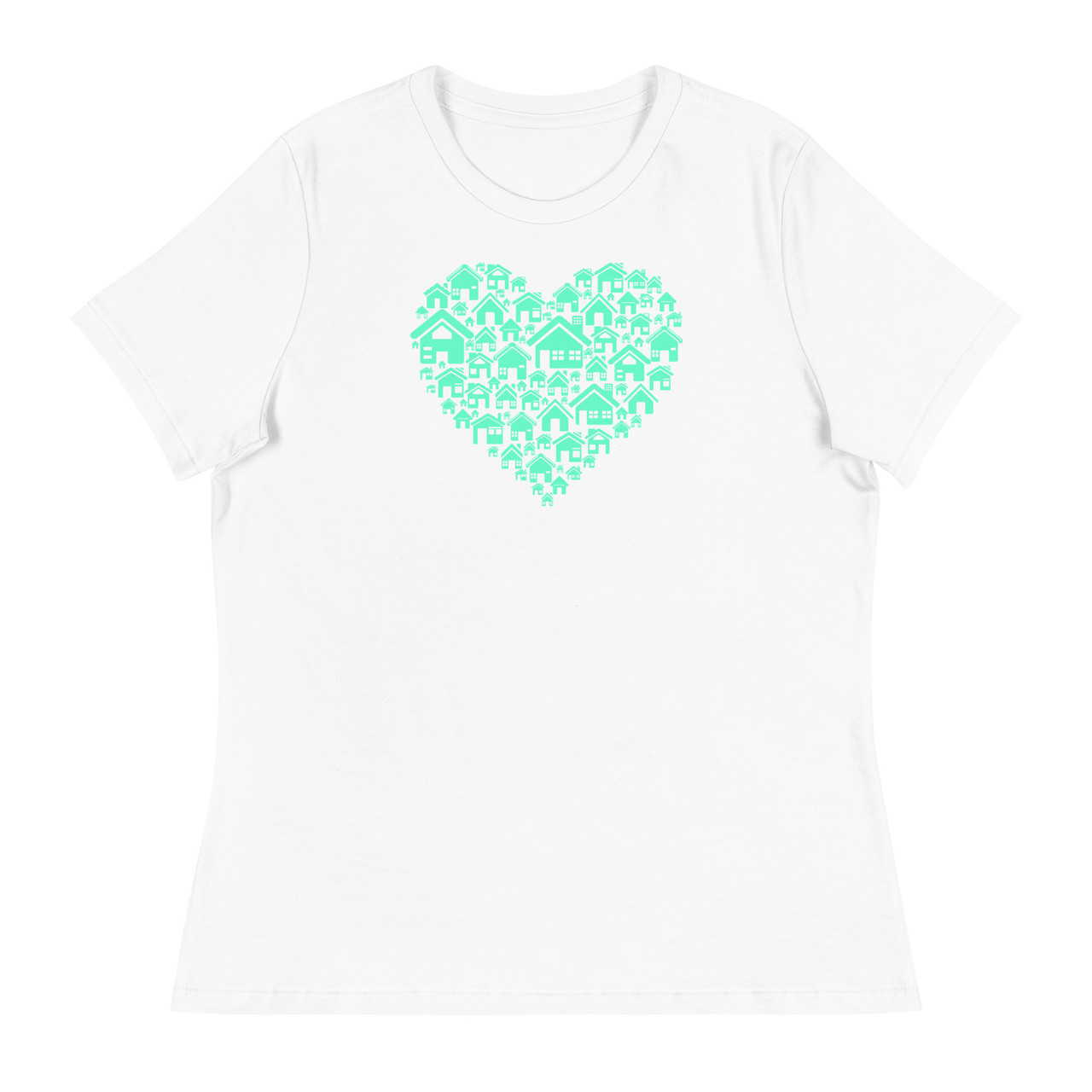 Home Heart Women's Relaxed T-Shirt - Bella + Canvas 6400 
