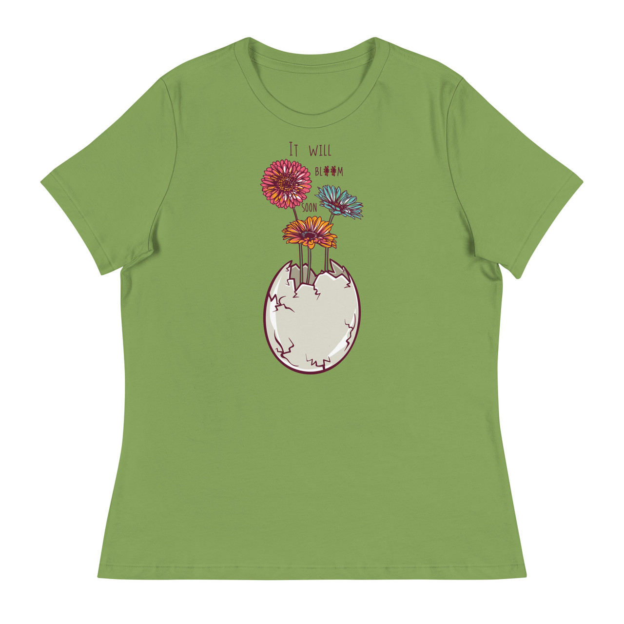 I Will Bloom Soon Women's Relaxed T-Shirt - Bella + Canvas 6400 