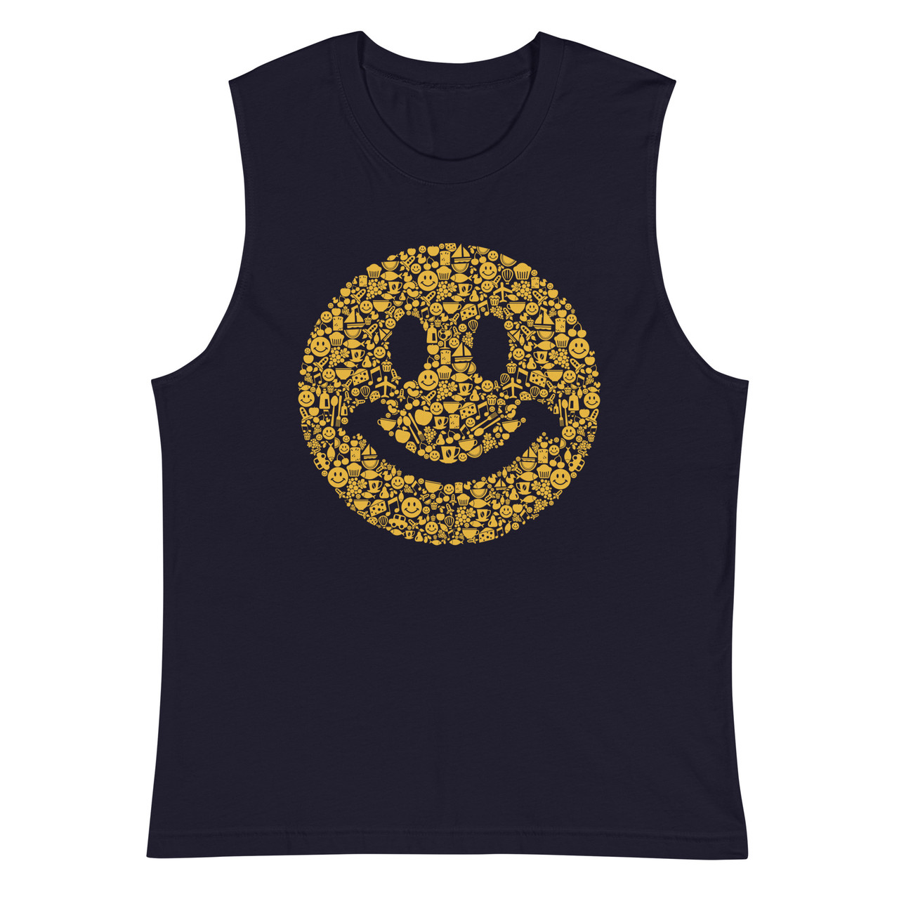 Smile Within A Smile Unisex Muscle Shirt - Bella + Canvas 3483 