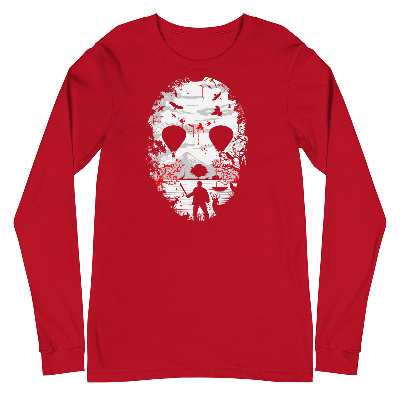 Crystal Lake Unisex Long Sleeve Tee - Bella + Canvas 3501 