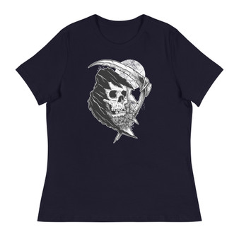 The Bearded Reaper Women's Relaxed T-Shirt - Bella + Canvas 6400 