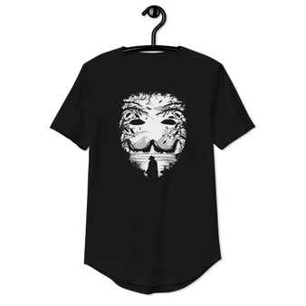 The Mask Curved Hem Tee - Bella + Canvas 3003 