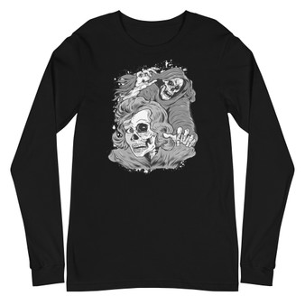 The Reaper and the Lady Unisex Long Sleeve Tee - Bella + Canvas 3501 