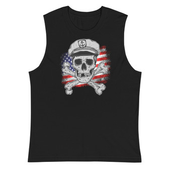 Captain Death Unisex Muscle Shirt - Bella + Canvas 3483 