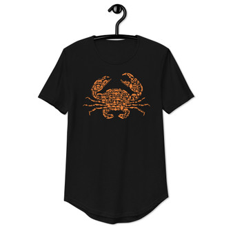 Crab Curved Hem Tee - Bella + Canvas 3003 