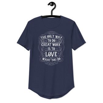 Love What You Do Curved Hem Tee - Bella + Canvas 3003 