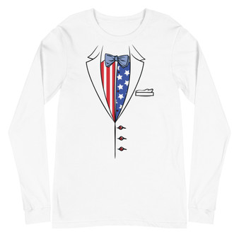 American Tuxedo Unisex Long Sleeve Tee - Bella + Canvas 3501 