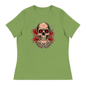 Knuckles Skull Women's Relaxed T-Shirt - Bella + Canvas 6400 