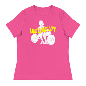Live Love Lift Women's Relaxed T-Shirt - Bella + Canvas 6400 