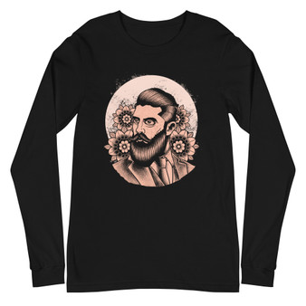 Beard Pomade Unisex Long Sleeve Tee - Bella + Canvas 3501 