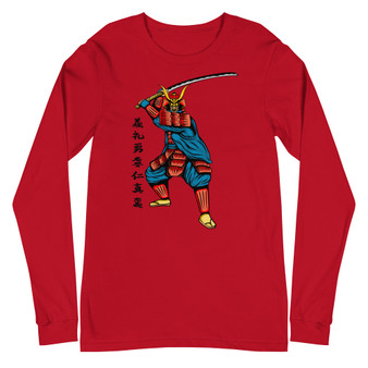 Samurai 21 Unisex Long Sleeve Tee - Bella + Canvas 3501 