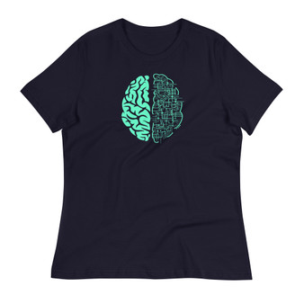 Brain Power Women's Relaxed T-Shirt - Bella + Canvas 6400 