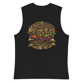 Burger Unisex Muscle Shirt - Bella + Canvas 3483 