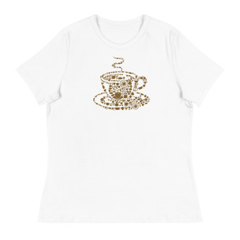 Coffee Cup Women's Relaxed T-Shirt - Bella + Canvas 6400 