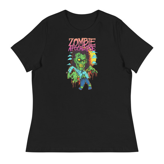 Zombie Apocalypse Women's Relaxed T-Shirt - Bella + Canvas 6400 