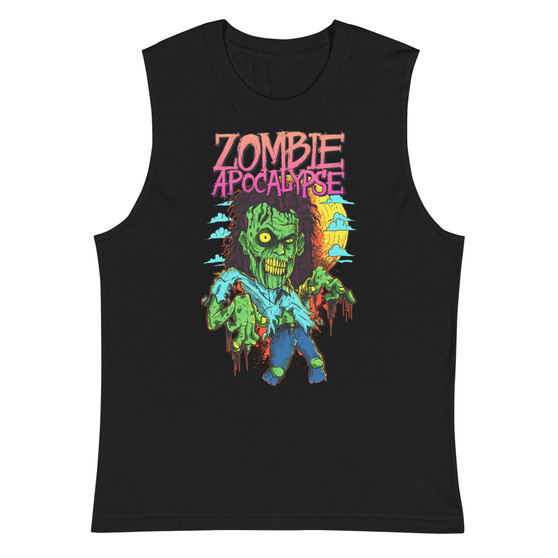 Zombie Apocalypse Unisex Muscle Shirt - Bella + Canvas 3483 