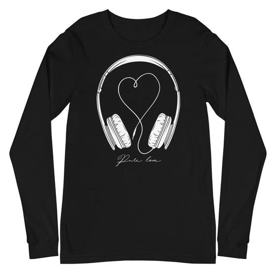 Pure Love Unisex Long Sleeve Tee - Bella + Canvas 3501 