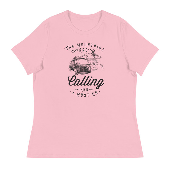 The Mountains Are Calling Women's Relaxed T-Shirt - Bella + Canvas 6400 