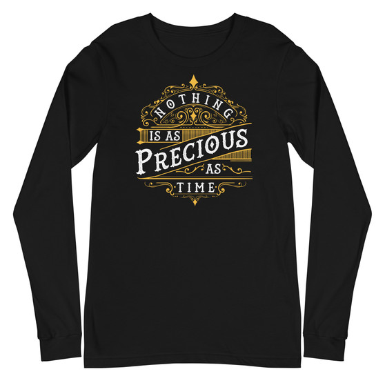 Precious As Time Unisex Long Sleeve Tee - Bella + Canvas 3501 