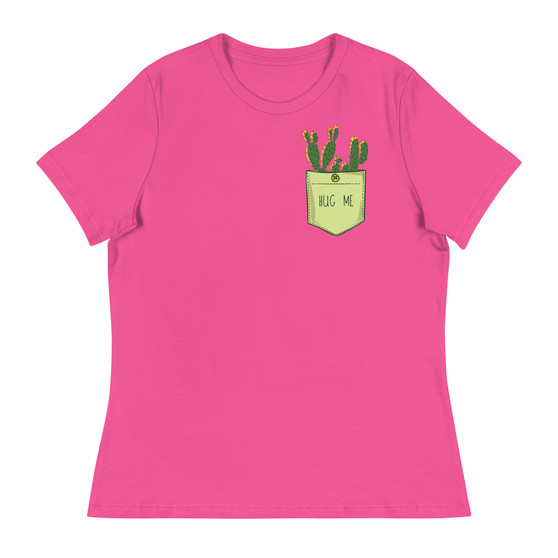 Hug Me Pocket Women's Relaxed T-Shirt - Bella + Canvas 6400 