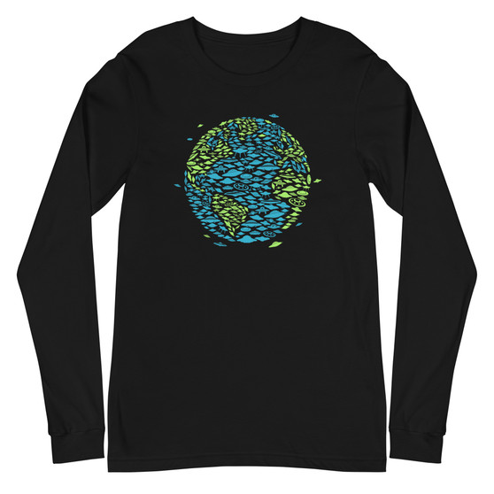 Planet Invasion Unisex Long Sleeve Tee - Bella + Canvas 3501 