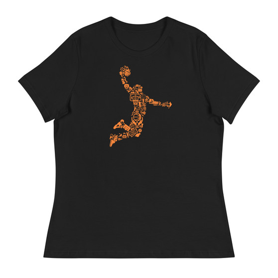 Basketball Player Women's Relaxed T-Shirt - Bella + Canvas 6400 
