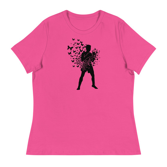 Float Like A Butterfly Sting Like A Bee Women's Relaxed T-Shirt - Bella + Canvas 6400 