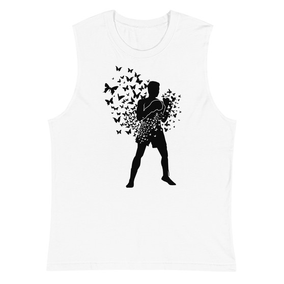 Float Like A Butterfly Sting Like A Bee Unisex Muscle Shirt - Bella + Canvas 3483