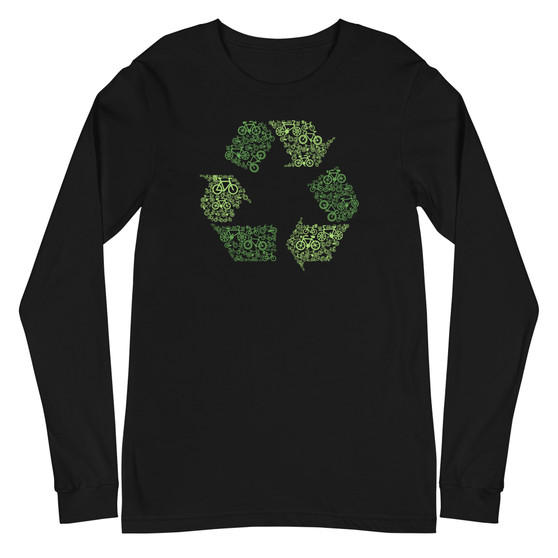 ReCycling Unisex Long Sleeve Tee - Bella + Canvas 3501 