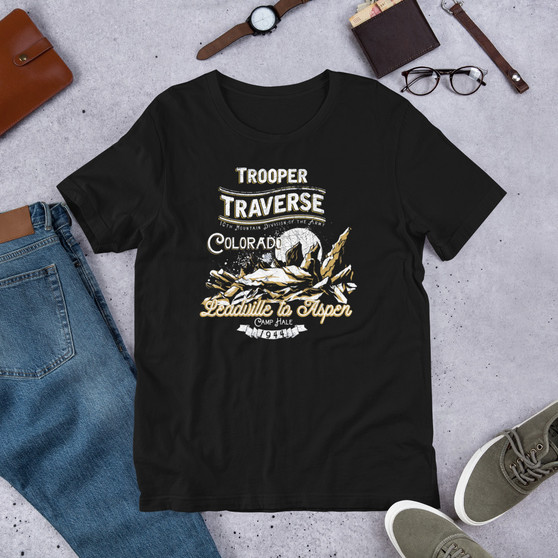 Black T-Shirt - Bella + Canvas 3001 Trooper Traverse