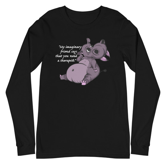 My imaginary friend Unisex Long Sleeve Tee - Bella + Canvas 3501 