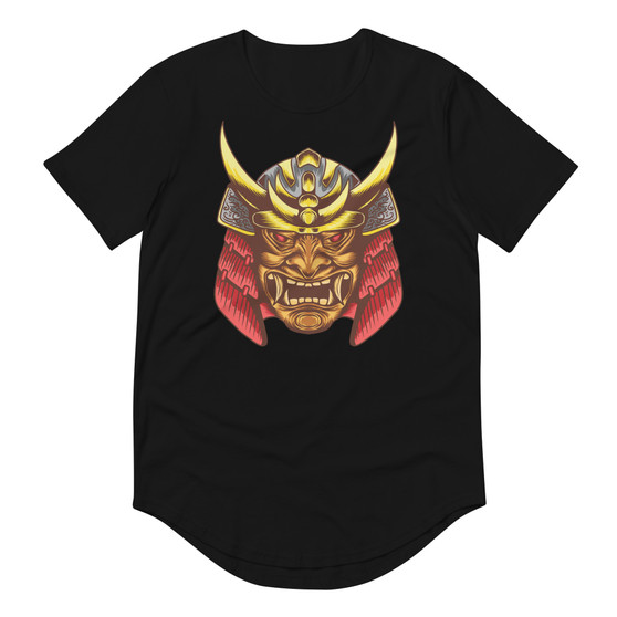 Samurai 16 Curved Hem Tee - Bella + Canvas 3003 