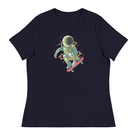 Skater Boy Astro Women's Relaxed T-Shirt - Bella + Canvas 6400 